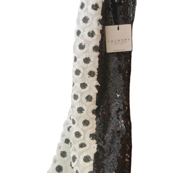 NWT | Gorgeous Sequin Floral Cocktail Dress | Laundry by Shelli Segal | Size: 10 - Picture 4 of 15